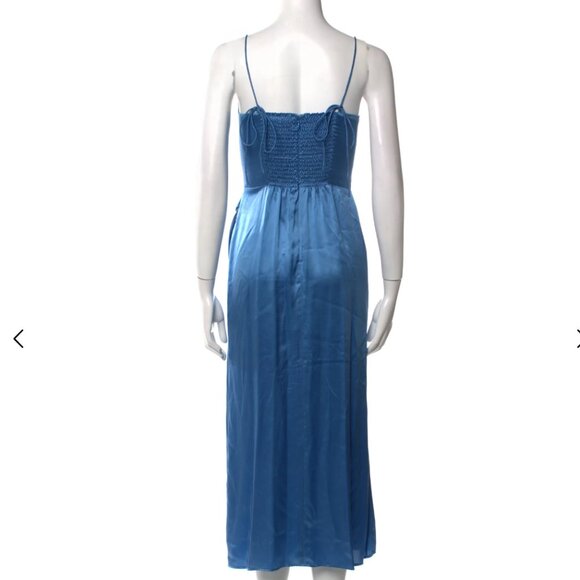 Reformation Marguerite Silk Dress - Blue - Picture 3 of 3